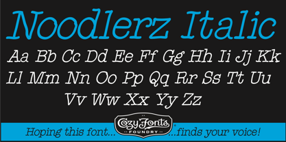 Noodlerz Font Poster 2