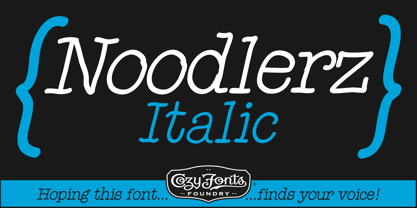 Noodlerz Font Poster 3