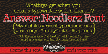 Noodlerz Font Poster 4