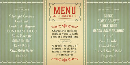 Charcuterie Font Poster 2