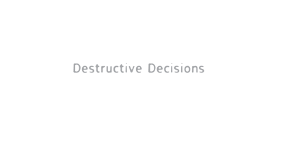 Destructive Decisions Font Poster 1