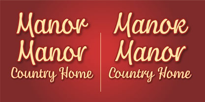 Manor Font Poster 1