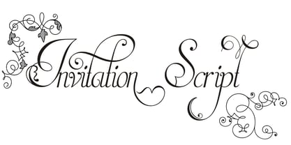 Invitation Script Font Poster 1