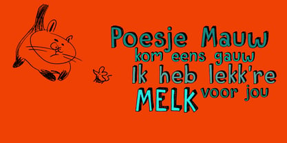 Pusekatt Font Poster 3