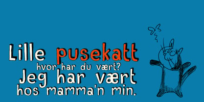 Pusekatt Font Poster 2