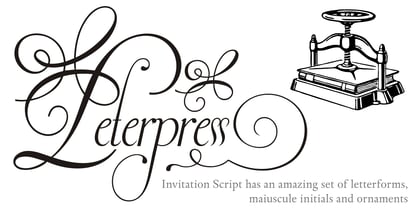 Invitation Script Font Poster 3