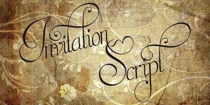 Invitation Script Font Poster 4