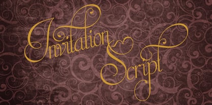 Invitation Script Font Poster 2