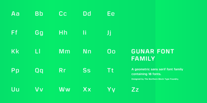 Gunar Font Poster 1