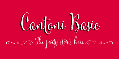 Cantoni Font Poster 8