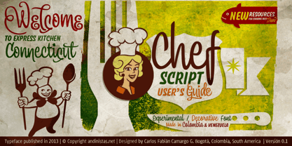 ChefScript Font Poster 30