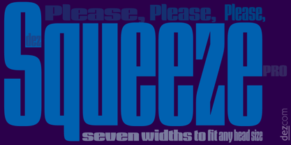 Dez Squeeze Pro Font Poster 1