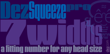 Dez Squeeze Pro Font Poster 2