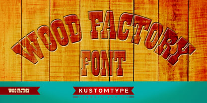 Wood Factory Font Poster 3
