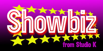 Showbiz Font Poster 1