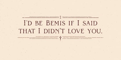 Bemis Font Poster 5