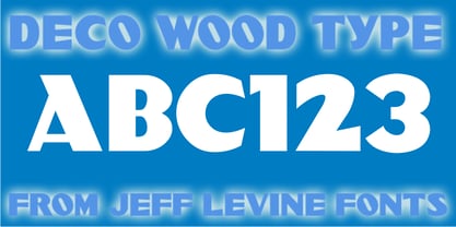 Deco Wood Type JNL Font Poster 1