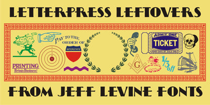 Letterpress Leftovers JNL Font Poster 1