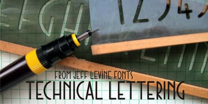 Technical Lettering JNL Font Poster 1