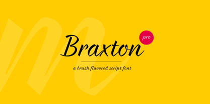 Braxton Font Poster 1