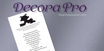 Decora Pro Font Poster 5