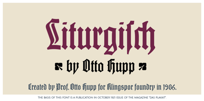 Liturgisch Font Poster 1