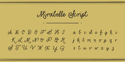 Mirabelle Font Poster 5