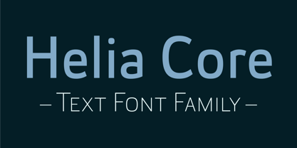 Helia Core Font Poster 1