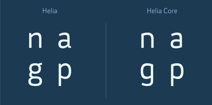 Helia Core Font Poster 3