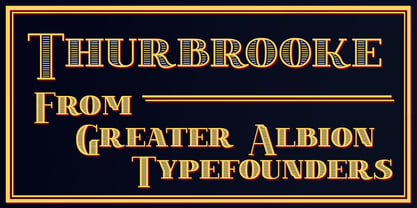 Thurbrooke Font Poster 1