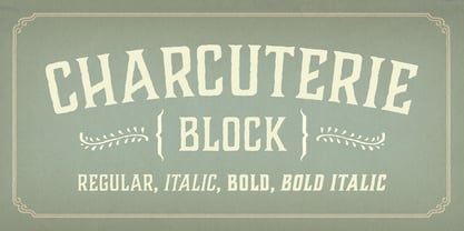 Charcuterie Font Poster 11