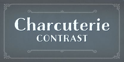 Charcuterie Font Poster 20