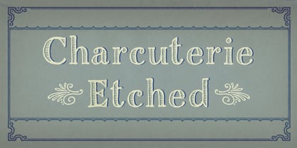 Charcuterie Font Poster 17