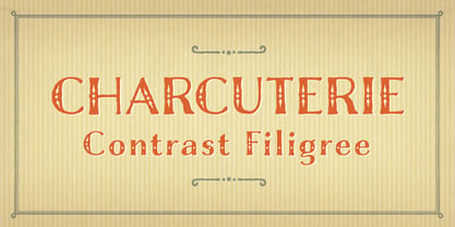 Charcuterie Font Poster 18