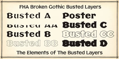 FHA Broken Gothic Font Poster 3