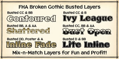 FHA Broken Gothic Font Poster 5