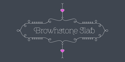 Brownstone Slab Fuente Póster 13