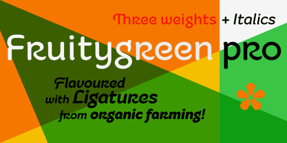 Fruitygreen Font Poster 1