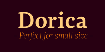 Dorica Font Poster 1