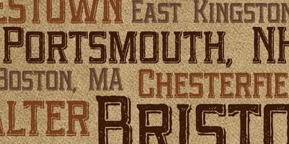 Portsmouth Second Fleet Font Poster 2