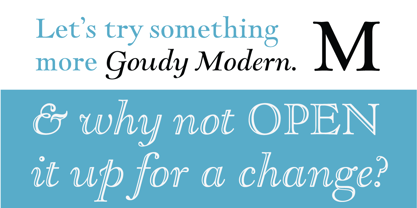 LTC Goudy Open Font Poster 1