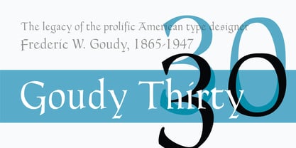 LTC Goudy Thirty Font Poster 1