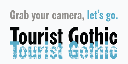 LTC Tourist Gothic Font Poster 1