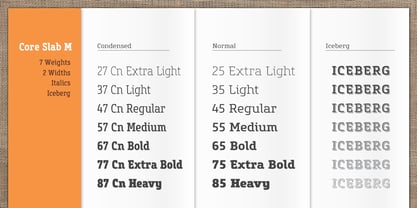 Core Slab M Font Poster 3