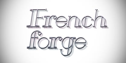 French Forge Font Poster 2