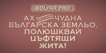 FM Bolyar Pro Font Poster 11