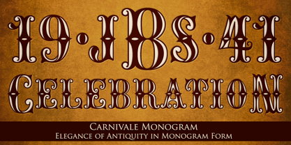 MFC Carnivale Monogram Font Poster 6