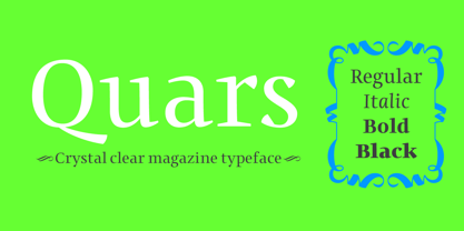 Quars Font Poster 1