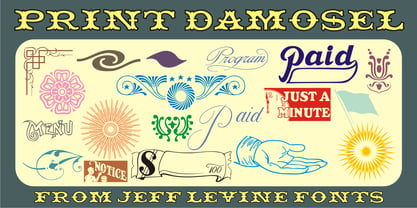 Print Damosel JNL Font Poster 1