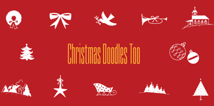 Christmas Doodles Too Font Poster 3